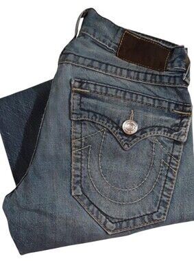 💥True Religion Brand Bootcut Jeans. Men's Size: Waist 31x26 Inseam.